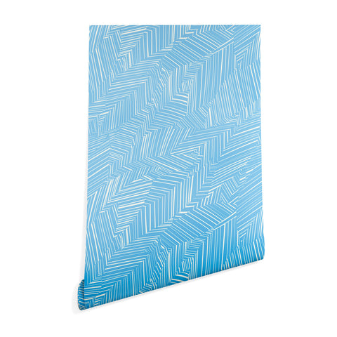 Jenean Morrison Line Break Blue Wallpaper