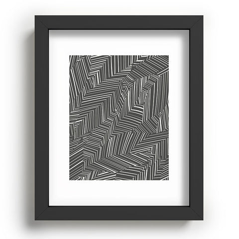 Jenean Morrison Line Break Dark Gray Recessed Framing Rectangle