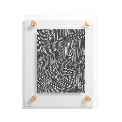 Jenean Morrison Line Break Dark Gray Floating Acrylic Print