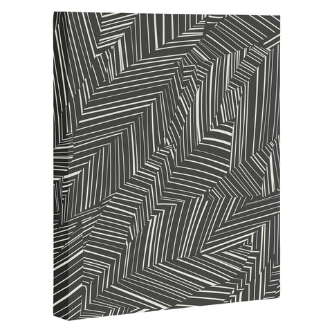 Jenean Morrison Line Break Dark Gray Art Canvas