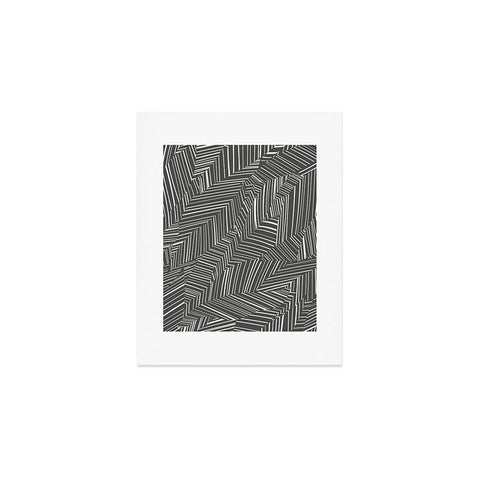 Jenean Morrison Line Break Dark Gray Art Print