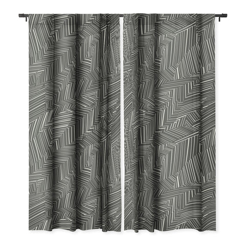 Jenean Morrison Line Break Dark Gray Blackout Non Repeat