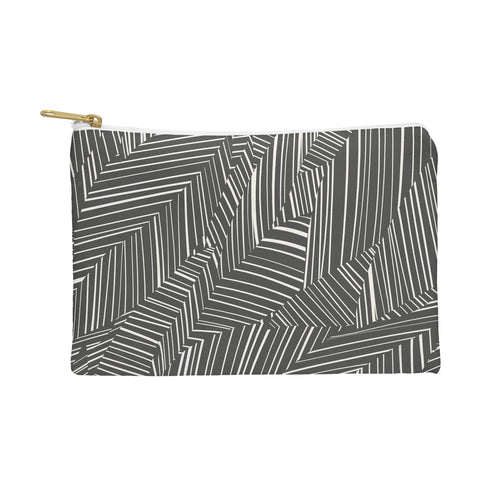 Jenean Morrison Line Break Dark Gray Pouch