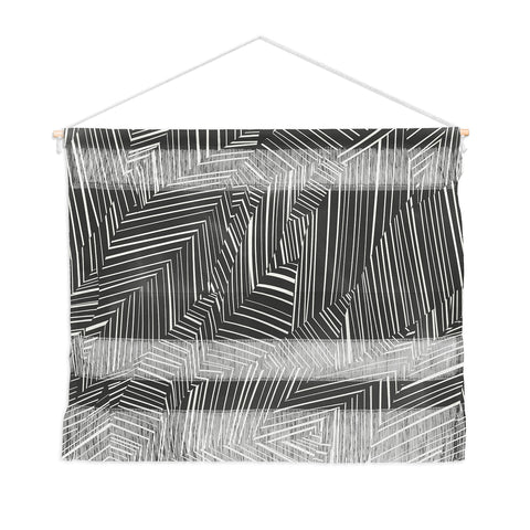 Jenean Morrison Line Break Dark Gray Wall Hanging Landscape