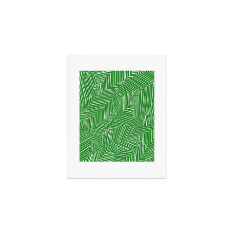 Jenean Morrison Line Break Green Art Print