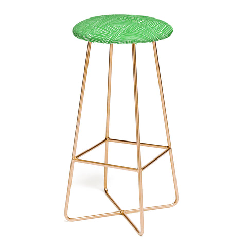 Jenean Morrison Line Break Green Bar Stool