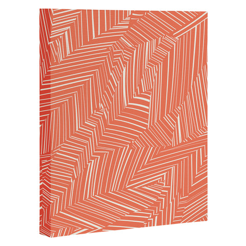 Jenean Morrison Line Break Persimmon Art Canvas