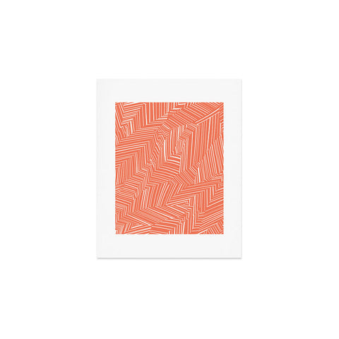 Jenean Morrison Line Break Persimmon Art Print