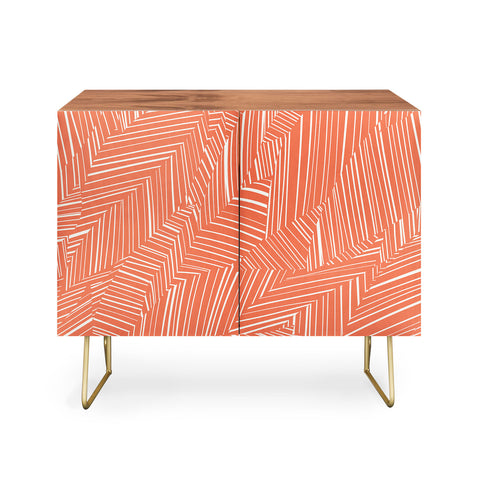 Jenean Morrison Line Break Persimmon Credenza