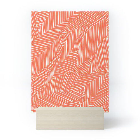 Jenean Morrison Line Break Persimmon Mini Art Print