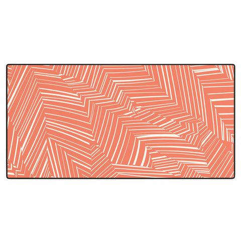 Jenean Morrison Line Break Persimmon Desk Mat