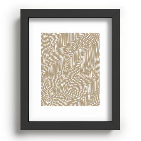 Jenean Morrison Line Break Sand Recessed Framing Rectangle