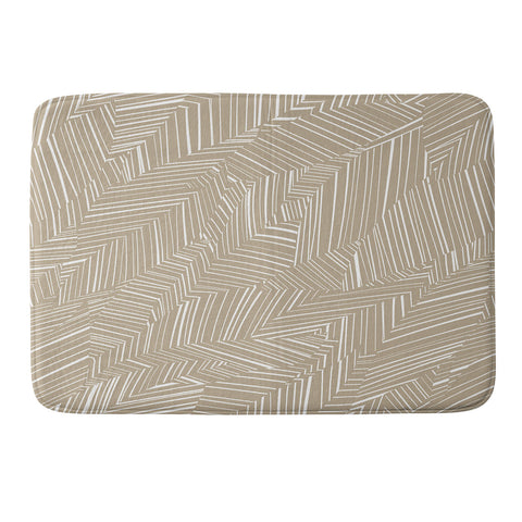 Jenean Morrison Line Break Sand Memory Foam Bath Mat