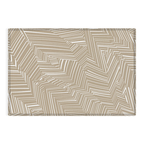 Jenean Morrison Line Break Sand Outdoor Rug