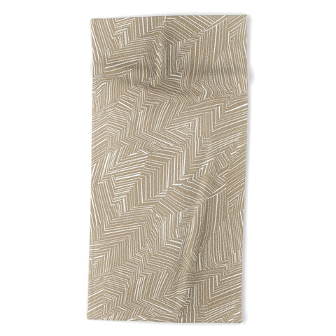 Jenean Morrison Line Break Sand Beach Towel
