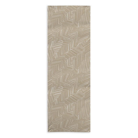 Jenean Morrison Line Break Sand Yoga Towel