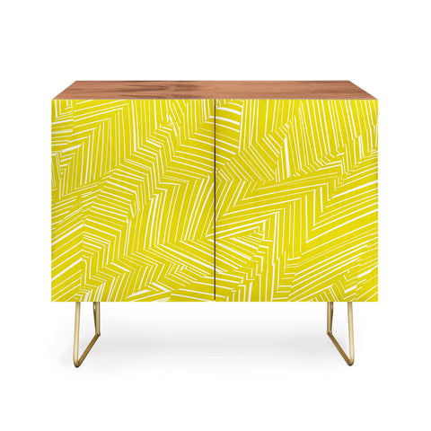 Jenean Morrison Line Break Yellow Credenza