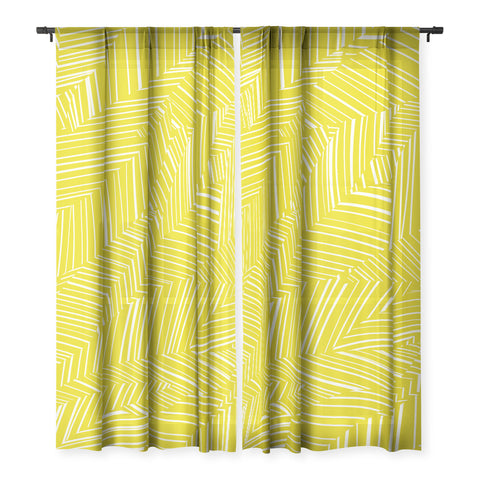 Jenean Morrison Line Break Yellow Sheer Non Repeat