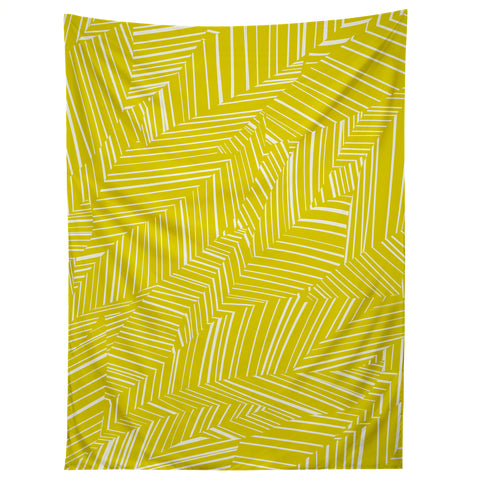 Jenean Morrison Line Break Yellow Tapestry