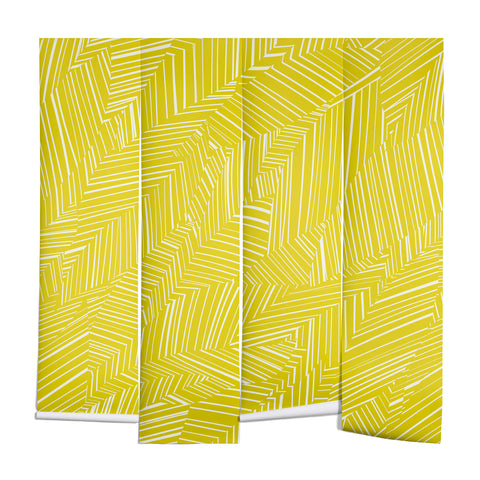 Jenean Morrison Line Break Yellow Wall Mural