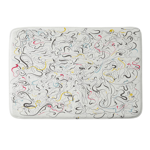 Jenean Morrison Line Dance Memory Foam Bath Mat