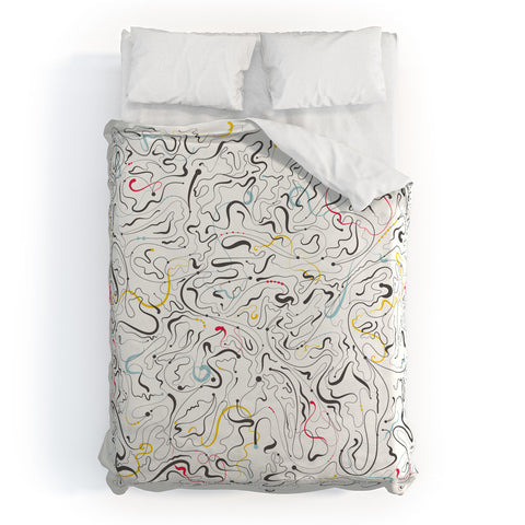 Jenean Morrison Line Dance Duvet Cover