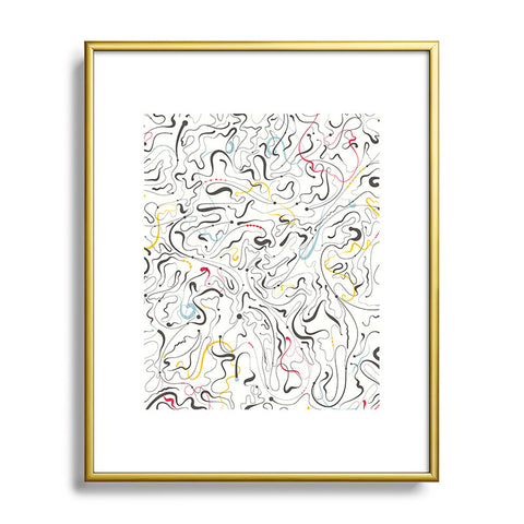 Jenean Morrison Line Dance Metal Framed Art Print