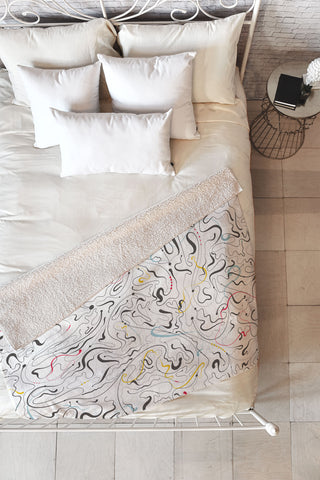 Jenean Morrison Line Dance Fleece Throw Blanket