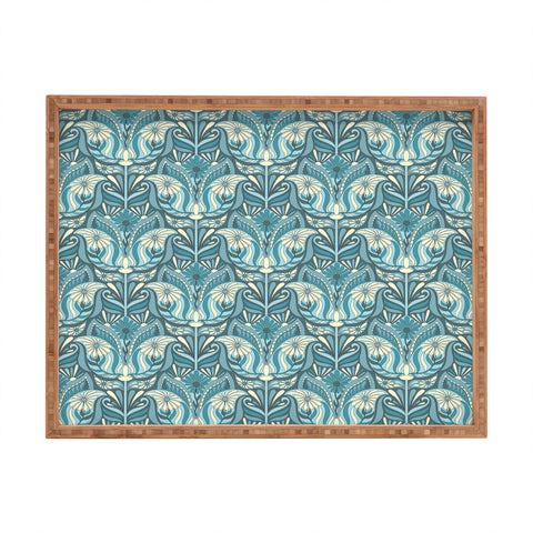 Jenean Morrison Mirror Image in Blue Rectangular Tray