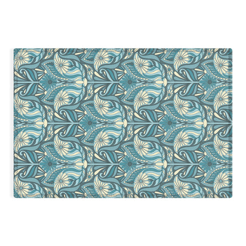 Jenean Morrison Mirror Image in Blue Outdoor Rug