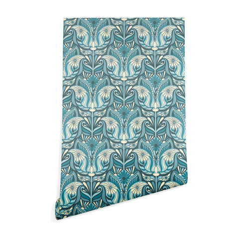 Jenean Morrison Mirror Image in Blue Wallpaper