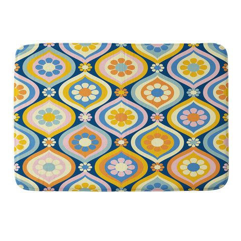 Jenean Morrison Ogee Floral Memory Foam Bath Mat