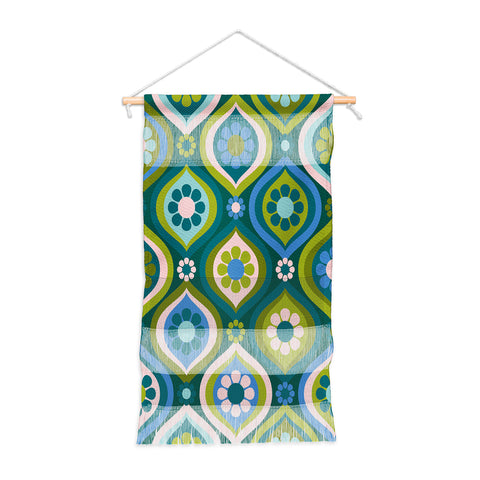 Jenean Morrison Ogee Floral Blue Wall Hanging Portrait