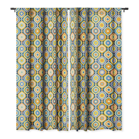 Jenean Morrison Ogee Floral Blackout Window Curtain