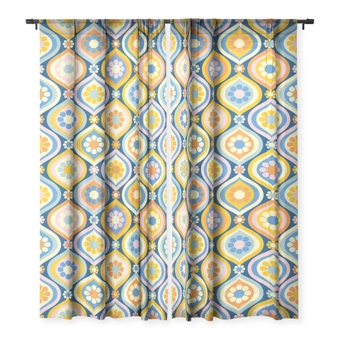 Jenean Morrison Ogee Floral Sheer Non Repeat