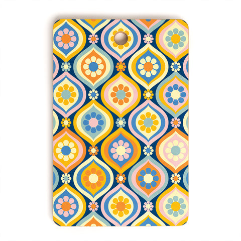 Jenean Morrison Ogee Floral Cutting Board Rectangle