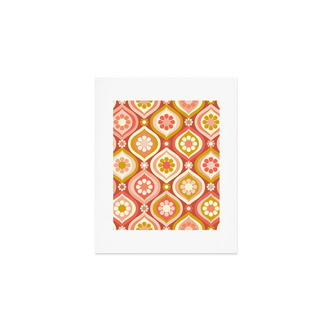 Jenean Morrison Ogee Floral Pink Art Print