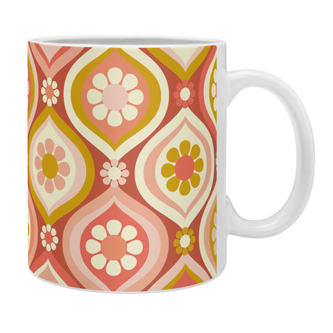 Jenean Morrison Ogee Floral Pink Coffee Mug