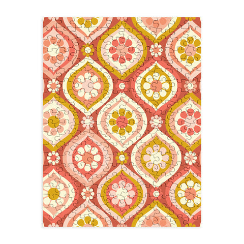 Jenean Morrison Ogee Floral Pink Puzzle