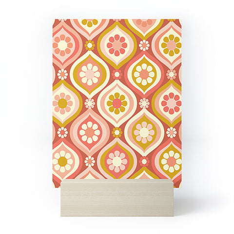 Jenean Morrison Ogee Floral Pink Mini Art Print