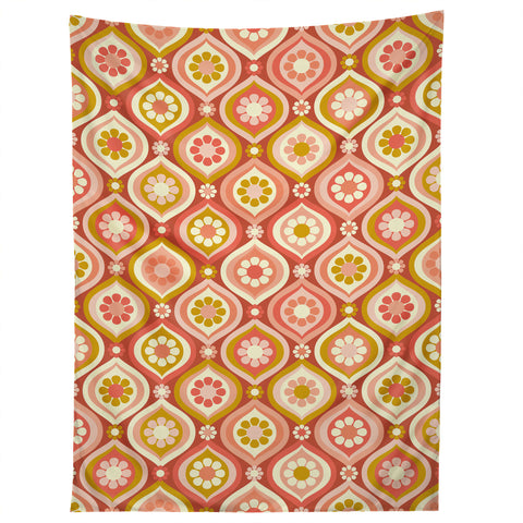 Jenean Morrison Ogee Floral Pink Tapestry