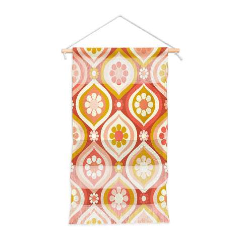 Jenean Morrison Ogee Floral Pink Wall Hanging Portrait