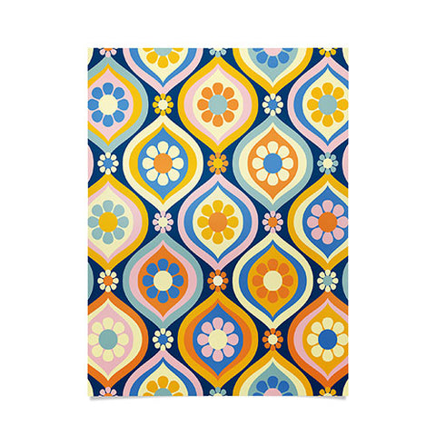 Jenean Morrison Ogee Floral Poster