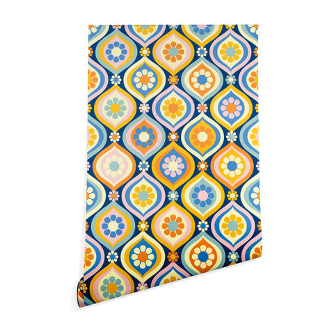 Jenean Morrison Ogee Floral Wallpaper