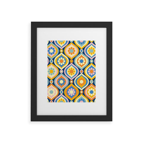 Jenean Morrison Ogee Floral Framed Art Print