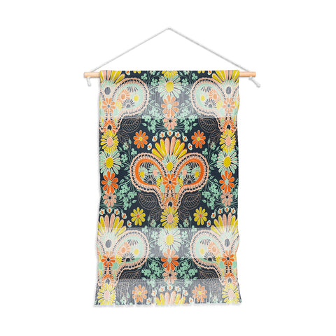 Jenean Morrison Paisley Damask in Navy Wall Hanging Portrait