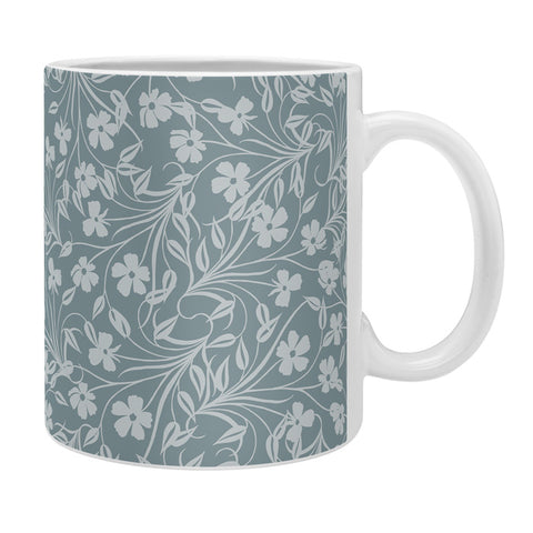 Jenean Morrison Pale Flower Blue Coffee Mug