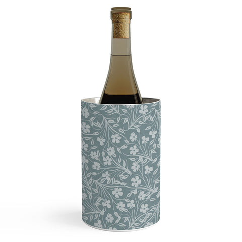 Jenean Morrison Pale Flower Blue Wine Chiller