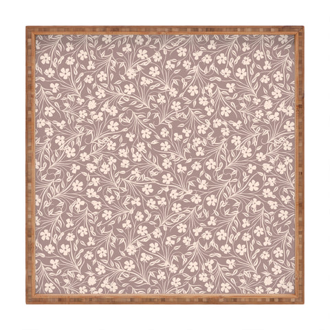 Jenean Morrison Pale Flower Square Tray