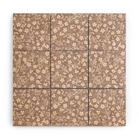 Jenean Morrison Pale Flower Wood Wall Mural